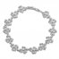 Diamond Floral Bracelet 1/2 ct tw Round-cut Sterling Silver