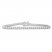 Diamond Bracelet 2 ct tw Round-cut 10K White Gold 7.25" Length