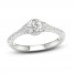 Diamond Engagement Ring 3/4 ct tw Round-cut 14K White Gold