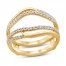 Diamond Enhancer Band 1/3 ct tw Round-cut 14K Yellow Gold