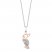 Disney Piglet Diamond Necklace 1/20 ct tw 10K Rose Gold/Sterling Silver 17"