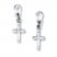 Cross Earrings Sterling Silver