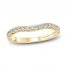 Monique Lhuillier Bliss Diamond Contour Wedding Band 1/3 ct tw Round-cut 18K Yellow Gold