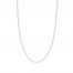 18" Singapore Chain 14K White Gold Appx. 1mm