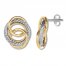 Knot Earrings 14K Two-Tone Gold
