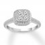 Diamond Engagement Ring 3/4 ct tw Round-cut 14K White Gold