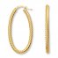 Hoop Earrings 14K Yellow Gold 45mm