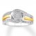 Diamond Ring 1/10 ct tw Sterling Silver/10K Yellow Gold