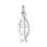 Ichthys Fish Charm Sterling Silver