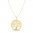 Tree of Life Necklace 10K Yellow Gold 18"