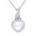 Cultured Pearl Necklace 1/15 ct tw Diamonds Sterling Silver