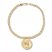 Medallion Bracelet 14K Yellow Gold 7.25 Length