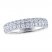 THE LEO Ideal Cut Diamond Anniversary Ring 1 ct tw 14K White Gold