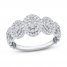 Diamond Fashion Ring 1 ct tw Round-cut 10K White Gold