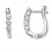 Diamond Hoops 1/2 ct tw Round-cut 18K White Gold Earrings