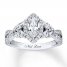Neil Lane Engagement Ring 1-3/8 ct tw Diamonds 14K White Gold