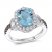 Le Vian Chocolatier Blue Topaz Ring 1/2 ct tw Diamonds 14K Vanilla Gold