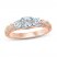 3-Stone Diamond Engagement Ring 1 ct tw Round-cut 14K Two-Tone Gold
