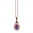 Le Vian Amethyst Necklace 1/3 ct tw Diamonds 14K Gold