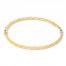 Bangle Bracelet 14K Two-Tone Gold