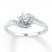 Diamond Promise Ring 1/6 ct tw Round-cut 10K White Gold