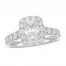 Neil Lane Diamond Engagement Ring 2-1/4 ct tw Radiant/Round 14K White Gold