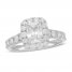 Neil Lane Diamond Engagement Ring 2-1/4 ct tw Radiant/Round 14K White Gold