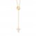 Cross Lariat Necklace 14K Yellow Gold