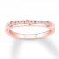 Diamond Wedding Band 1/8 ct tw Round-cut 10K Rose Gold