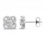 Center of Me Diamond Stud Earrings 1/5 ct tw 10K White Gold