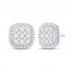 Diamond Stud Earrings 1 ct tw Round-Cut 10K White Gold