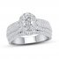 Certified Diamond Engagement Ring 1-3/8 ct tw 14K White Gold