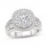Diamond Engagement Ring 2-1/2 ct tw Round-cut 14K White Gold