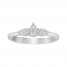 Diamond Geometric Ring 1/5 ct tw Round-cut Sterling Silver
