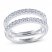 THE LEO Ideal Cut Diamond Enhancer Band 1/2 ct tw 14K White Gold