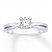 Diamond Engagement Ring 1/2 ct tw Round-cut 14K White Gold