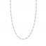 18" Cable Chain Necklace 14K White Gold Appx. .8mm