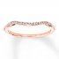 Diamond Wedding Band 1/15 ct tw 10K Rose Gold