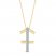 Diamond Sagittarius Necklace 1/10 ct tw 10K Yellow Gold 18"