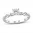 Diamond Engagement Ring 3/4 ct tw Round-cut 14K White Gold