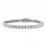 Previously Owned Diamond Bracelet 1 ct tw Round-cut 10K White Gold