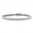 Previously Owned Diamond Bracelet 1 ct tw Round-cut 10K White Gold