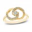 Encircled by Love Diamond Ring 1/3 ct tw Round-cut 10K Yellow Gold