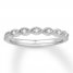 Diamond Wedding Band 1/10 ct tw Round-cut 14K White Gold