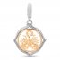 True Definition Scorpio Zodiac Charm Sterling Silver/10K Yellow Gold