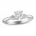 Diamond Solitaire Engagement Ring 7/8 ct tw Round-cut 14K White Gold