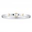 Bangle Bracelet Sterling Silver/14K Gold