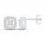 Previously Owned Diamond Earrings 1/4 ct tw 10K White Gold