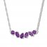 Amethyst Necklace Sterling Silver