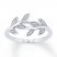 Leafy Vine Ring 1/20 ct tw Diamonds Sterling Silver